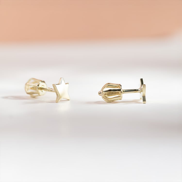 Šroubovací náušnice ve tvaru hvězdiček Malý princ 151458