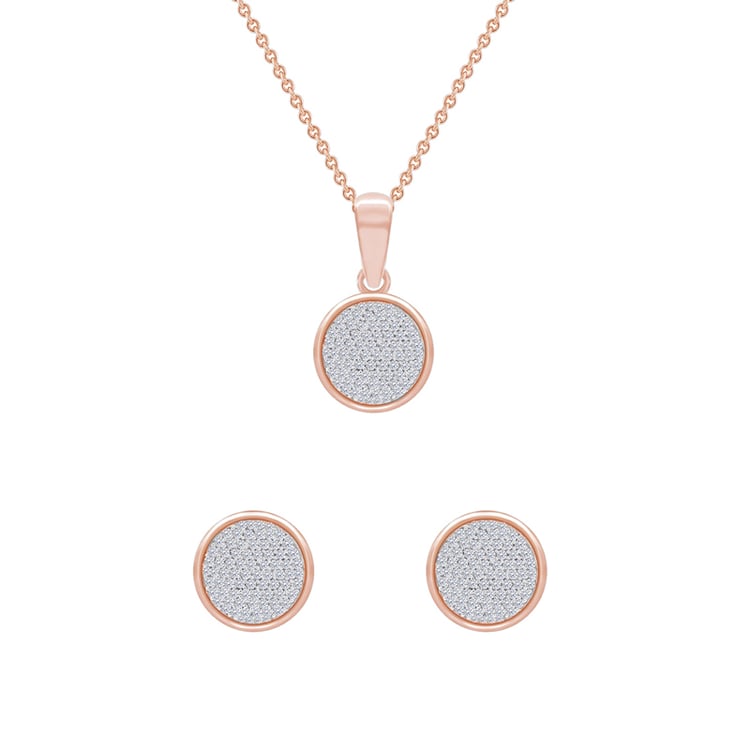 Zlatá kolekce šperků s diamanty 48838