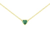 Náhrdelník se smaragdovým srdíčkem Davila