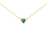 Náhrdelník se smaragdovým srdíčkem Davila