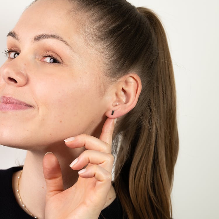 Stříbrné minimalistické náušnice Bar 151739