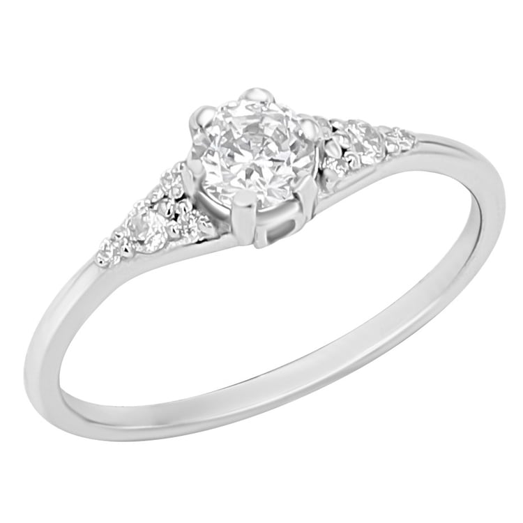 Zásnubní prsten s výběrem písmene a diamanty Diana 166921