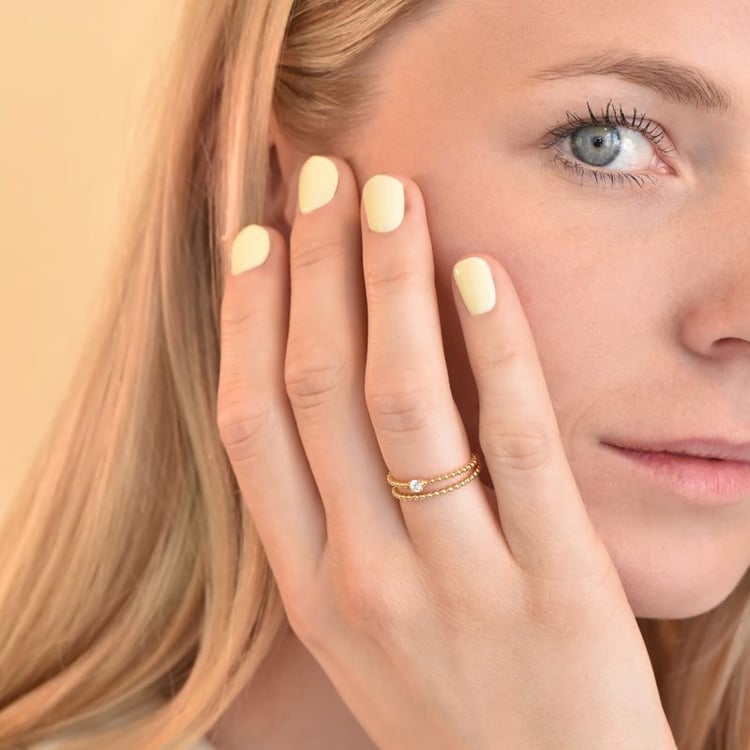 Zásnubní kuličkový prsten s diamantem Kaiya 106054