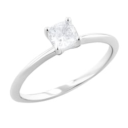 Zásnubní prsten s cushion lab-grown diamantem Macey