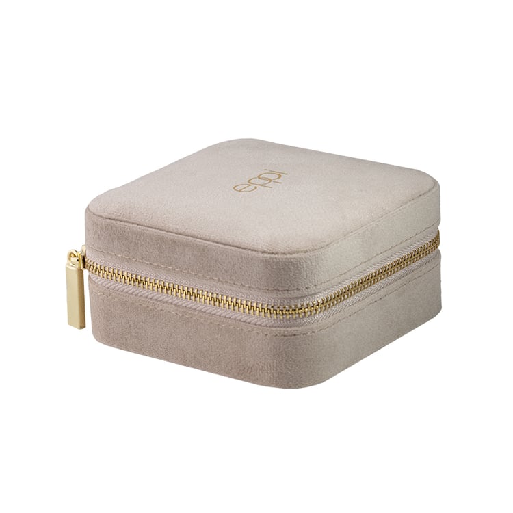 Střední béžová cestovní šperkovnice Stegall