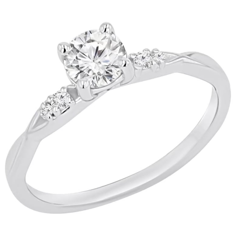Eppi Zásnubní prsten s výběrem písmene a lab-grown diamanty Mileva RE50139