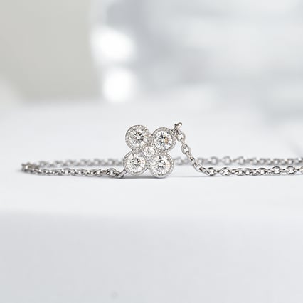 Moissanitový náramek s diamantem Reith