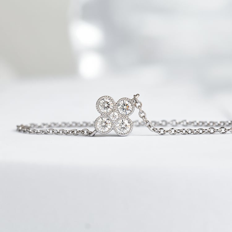 Moissanitový náramek s diamantem Reith 143885