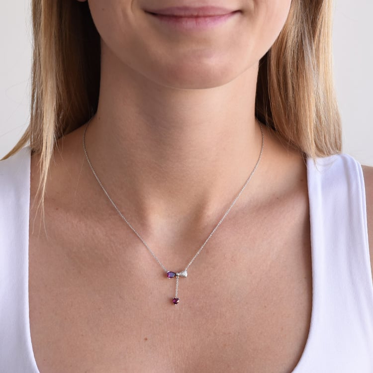 Náhrdelník s rhodolit granáty 87391