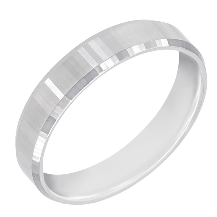 Pánský prsten se zkosenými hranami 60243