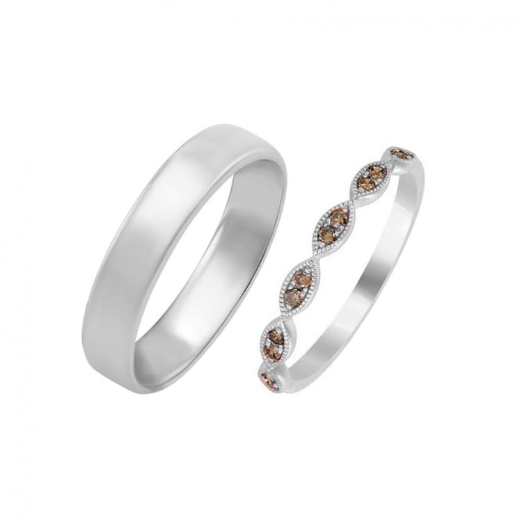 Zlaté snubní prsteny ve vintage stylu 30800