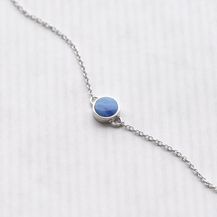 Zlatý náramek s modrým opálem Clelia