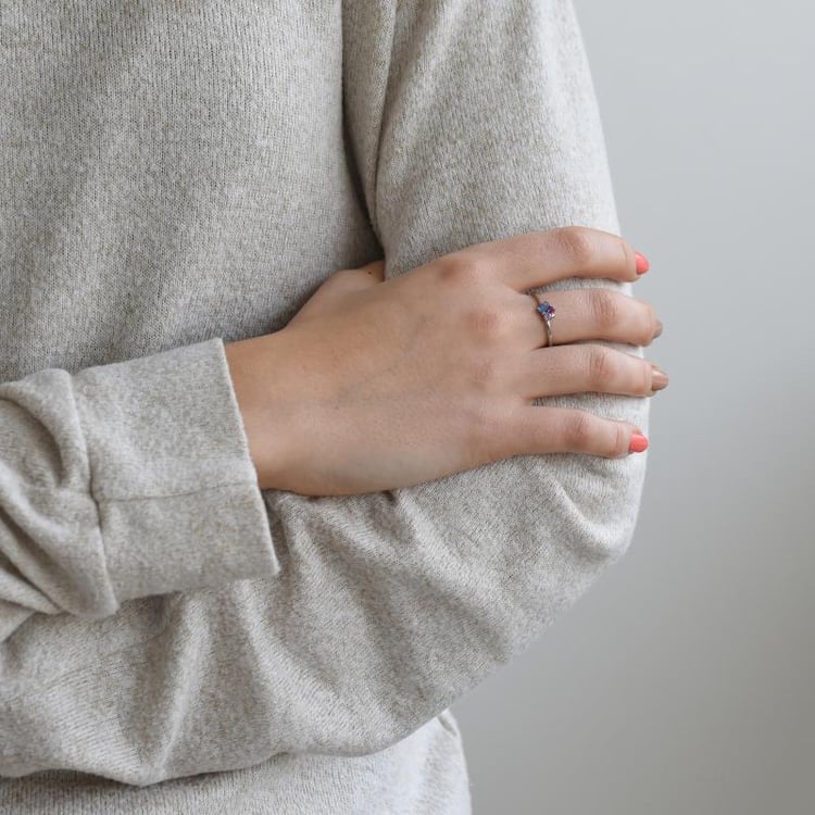 Zlatý cluster prsten 52319