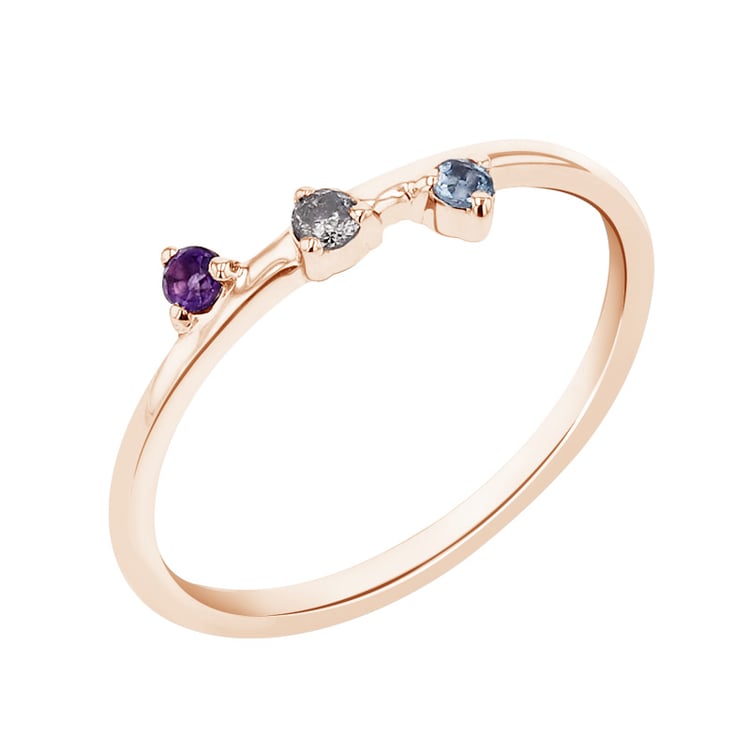 Drahokamový minimalistický prsten 93881