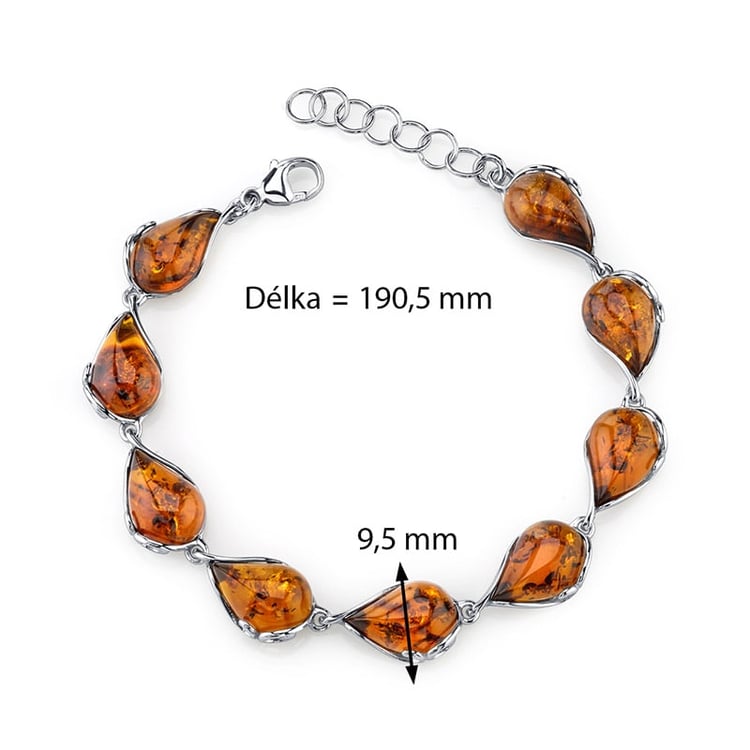 Jantarový náramek 22705
