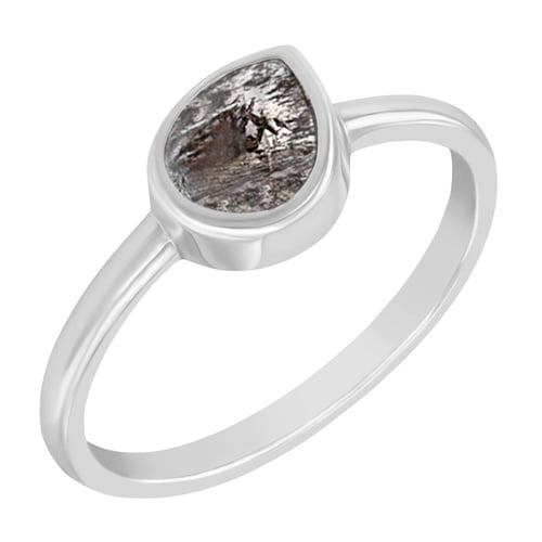 Prsten se salt and pepper pear diamantem Luna