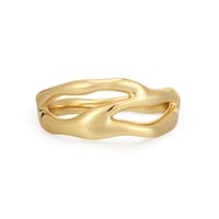 Nepravidelný stříbrný prsten Ivy