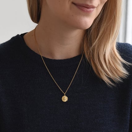 Přívěsek z pozlaceného stříbra se zirkonem Mori