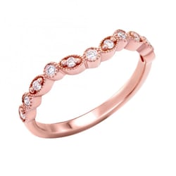 Zlatý eternity prsten s diamanty Lorava