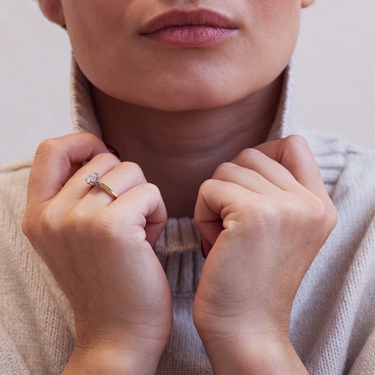 Zásnubní prsten s 1ct IGI certifikovaným lab-grown diamantem Libby 132781