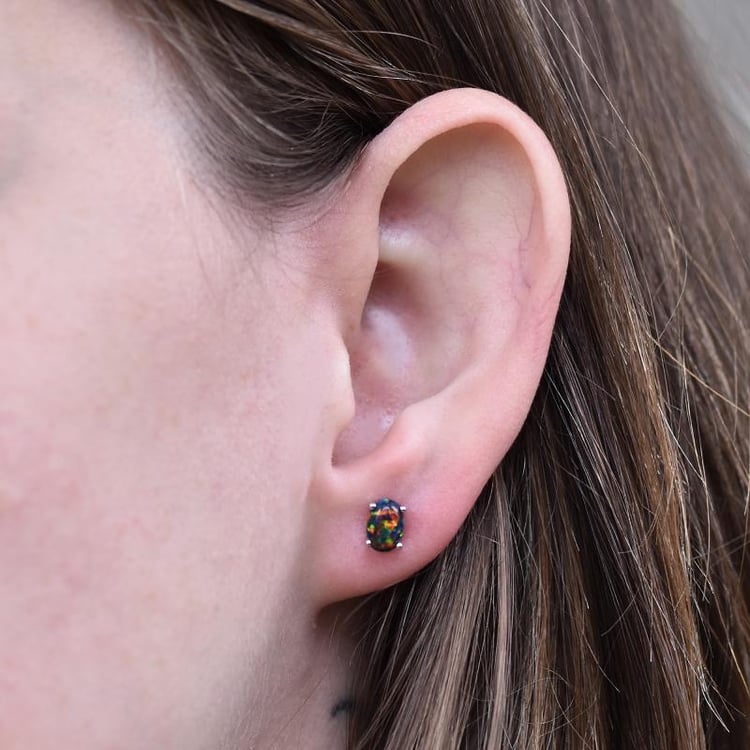 Náušnice s opály 25859