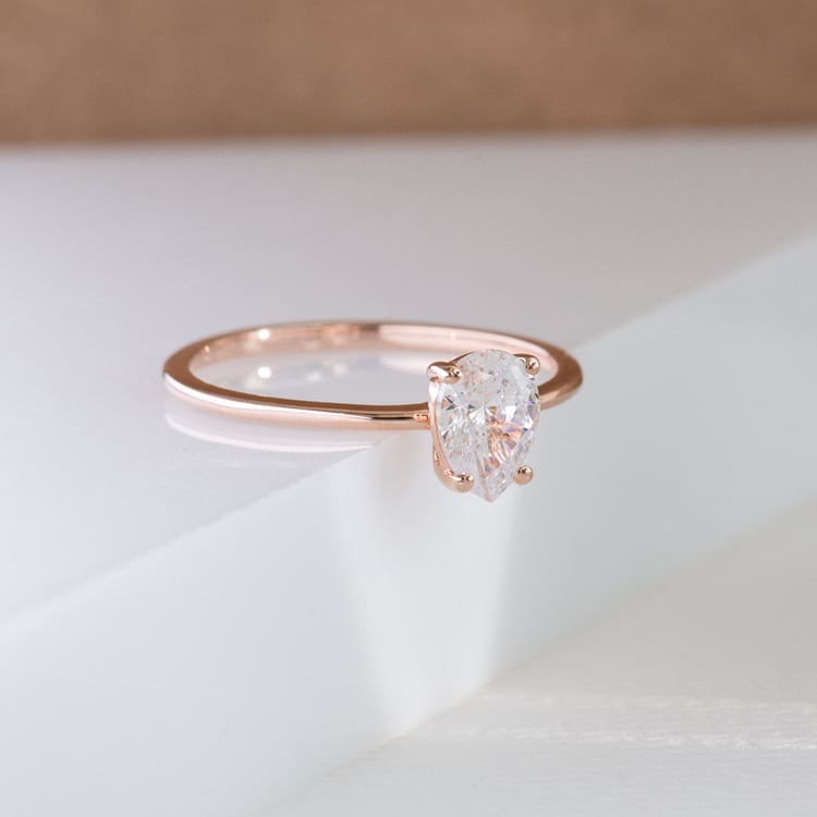 Zásnubní prsten s pear diamantem North 121359