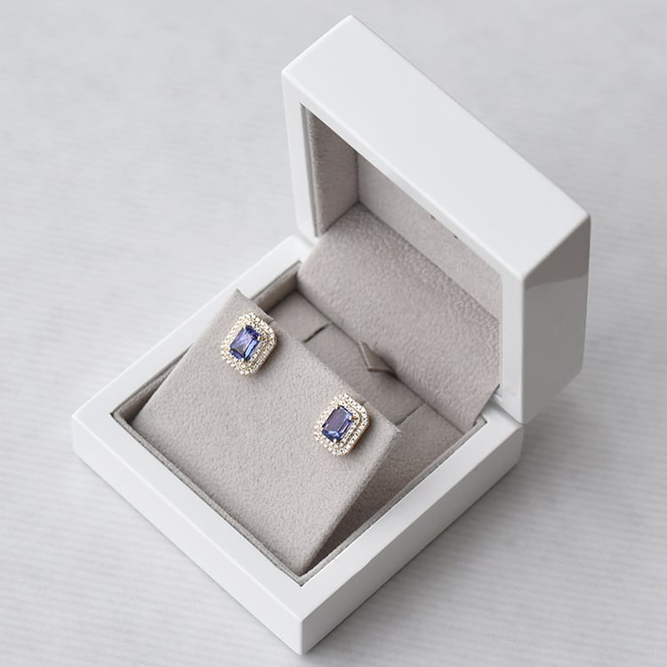 Tanzanitové náušnice 73475