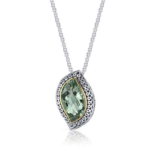 Náhrdelník s ametystem ze stříbra Dade 5311