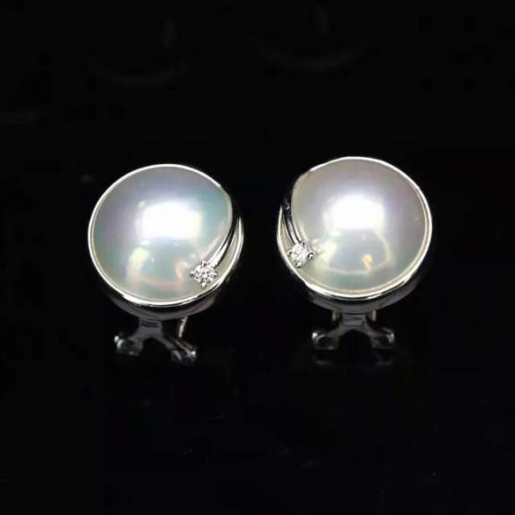 Náušnice ze zlata s perlami 12867