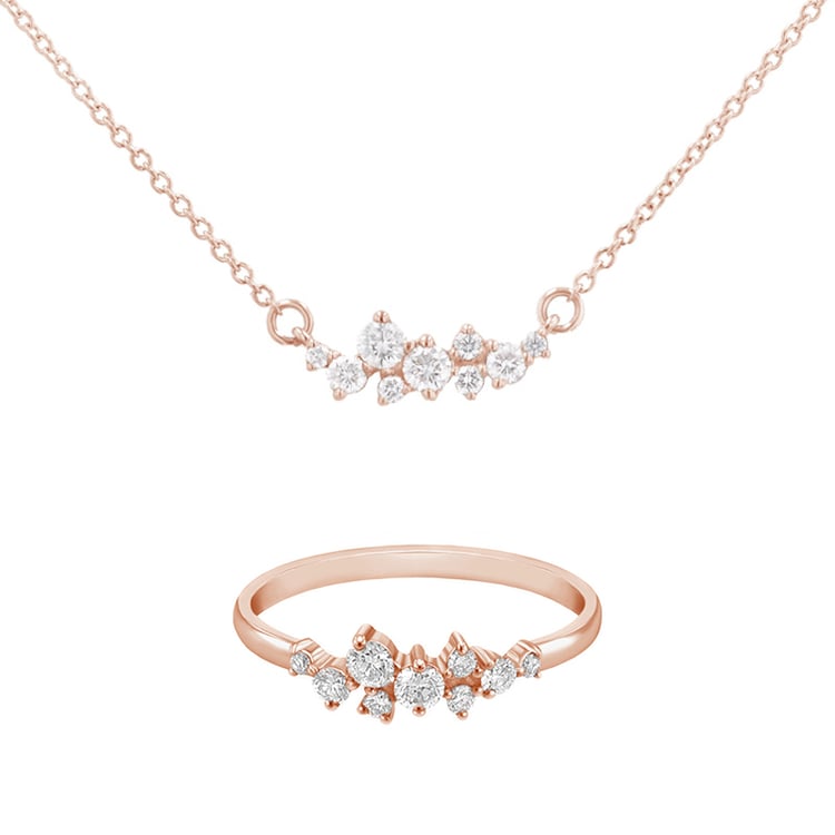 Set cluster šperků s diamanty Spark 147124