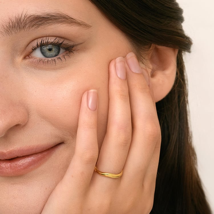 Nepravidelné zlaté snubní prsteny 158868