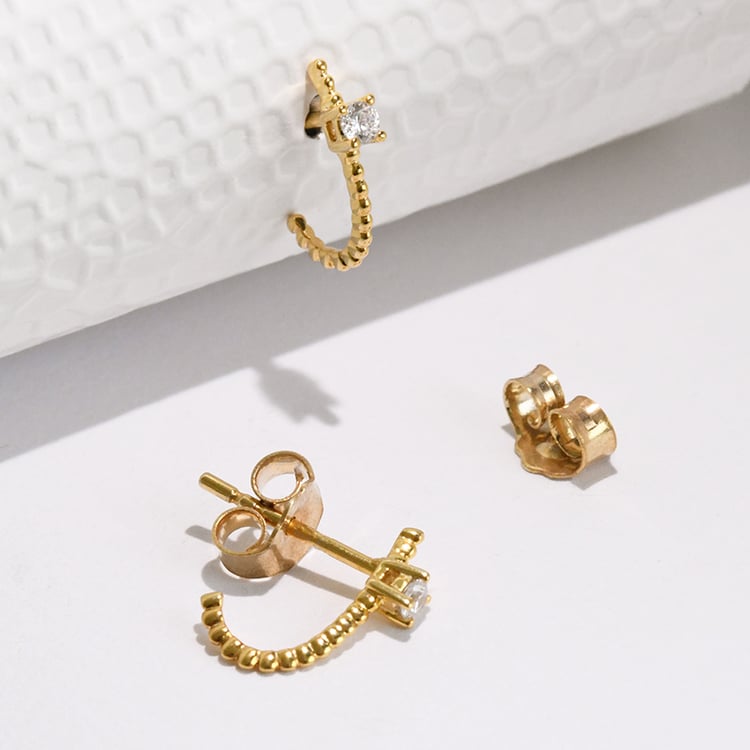 Kuličkové náušnice s diamanty Muvial 115953