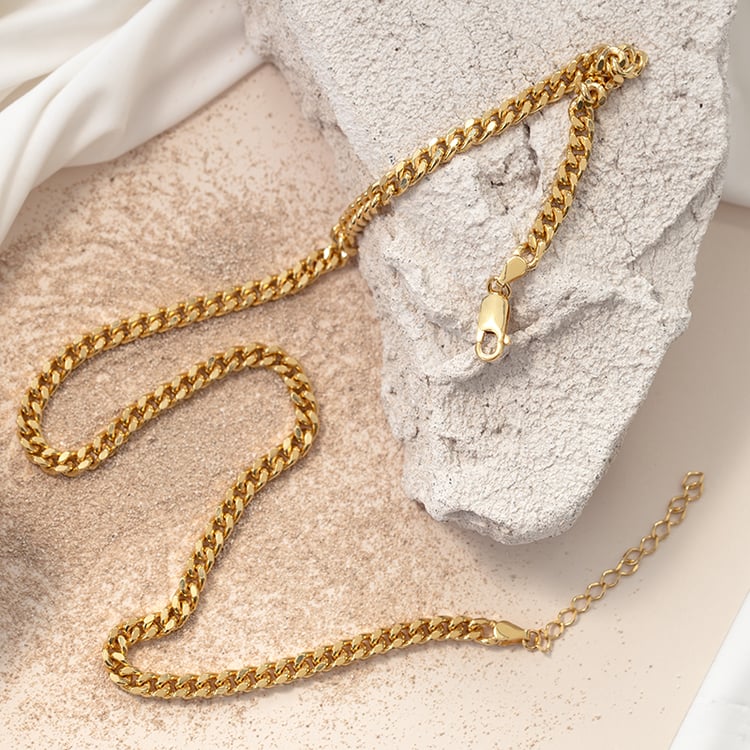 Panzer řetízek 50 cm ze stříbra 124437