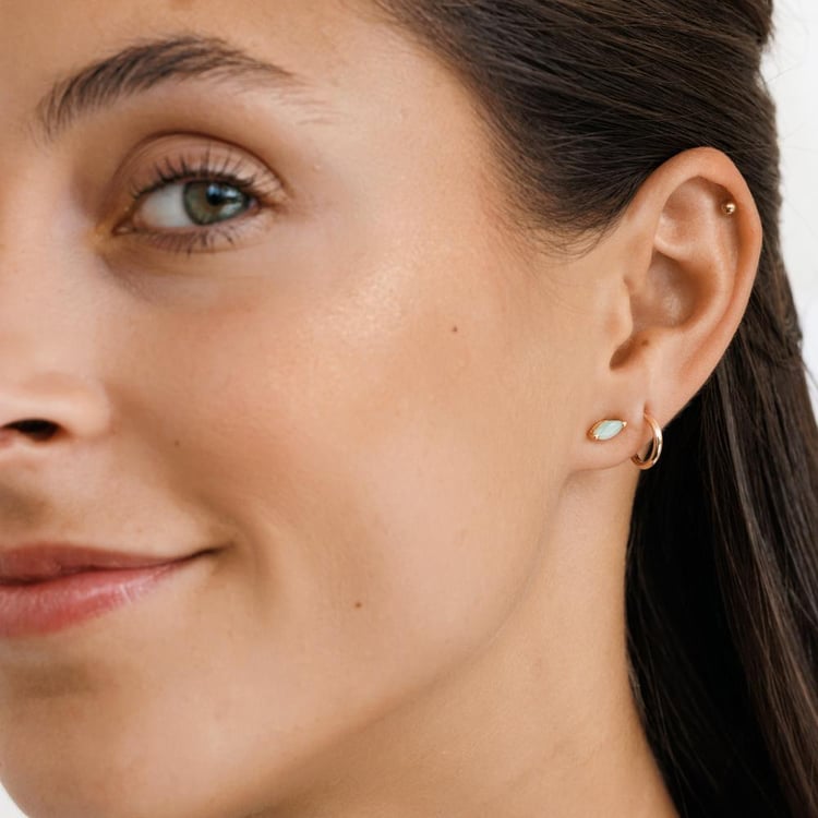 Kruhové náušnice ze zlata 158421