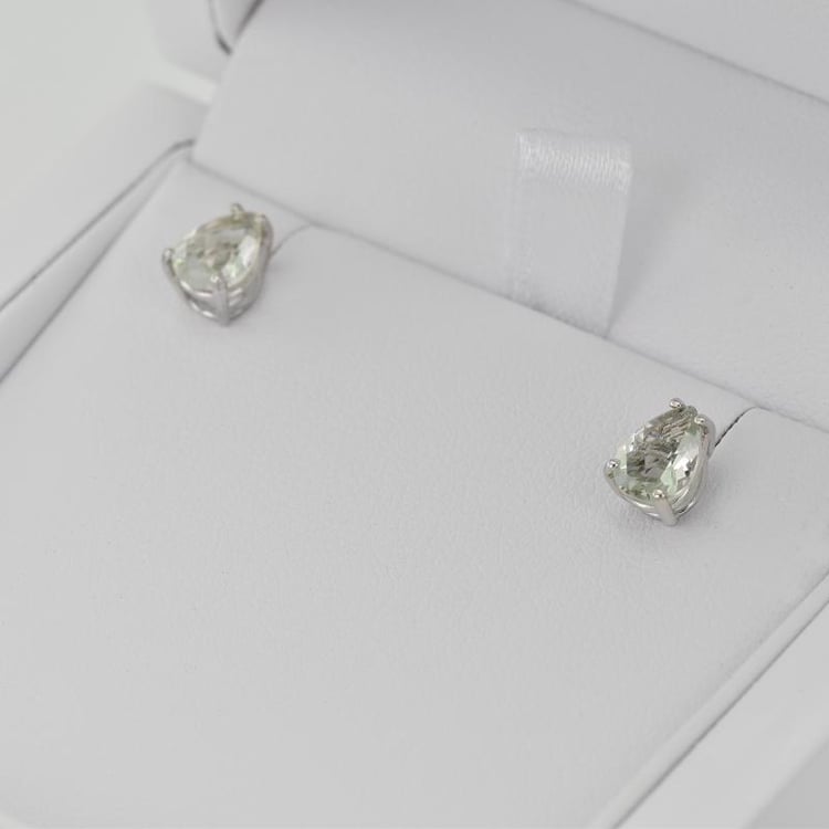 Zlaté náušnice s ametysty 13664