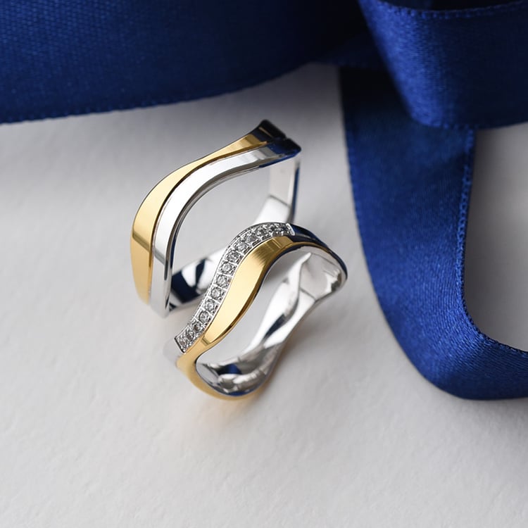 Zlaté snubní prsteny 76326