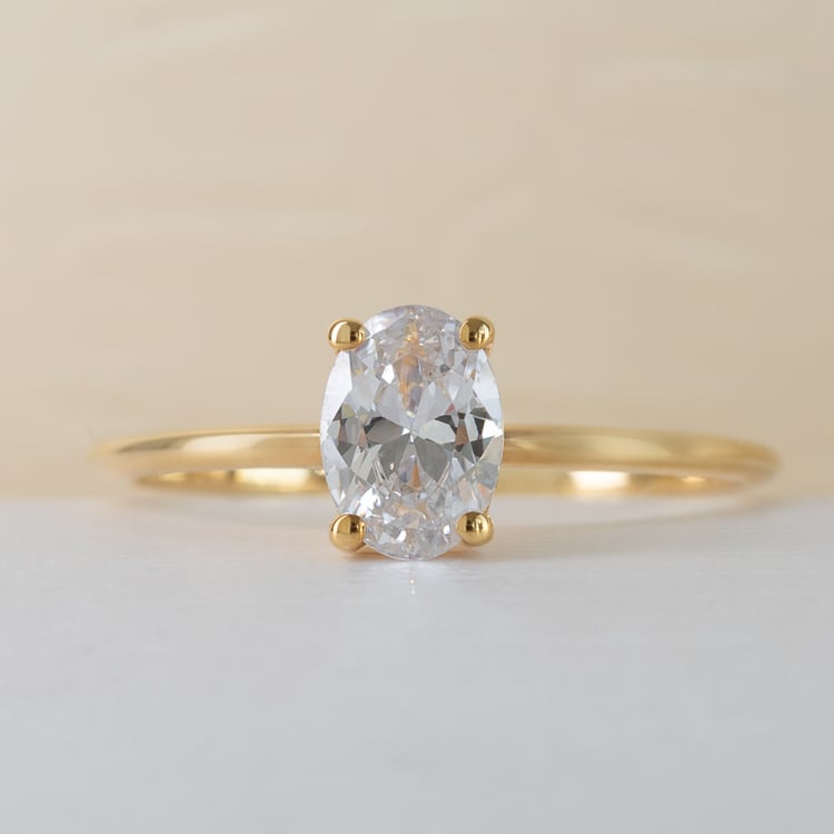 Zásnubní prsten s 0.53ct IGI certifikovaným oval diamantem Frost 169594