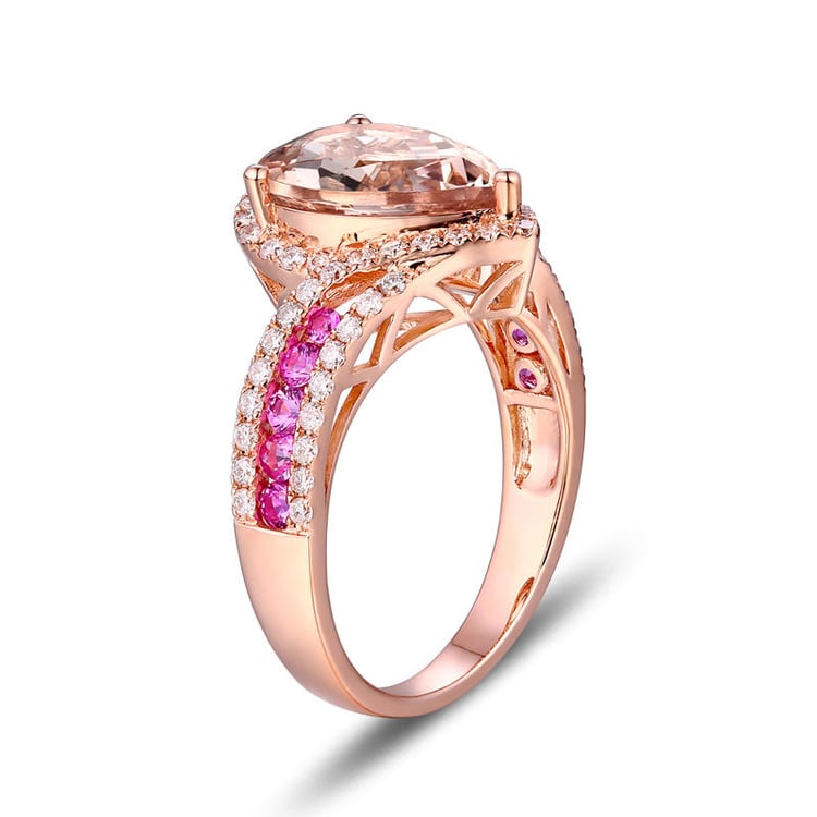 Morganitový prsten 9935