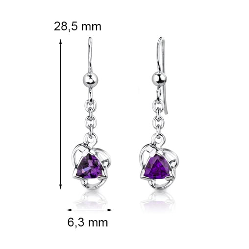 Náušnice ze stříbra 28100