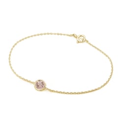 Zlatý náramek s morganitem Arleth