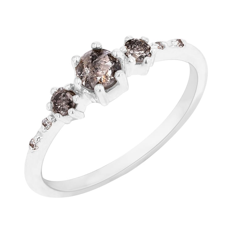 Zásnubní prsten se salt and pepper diamanty Willa