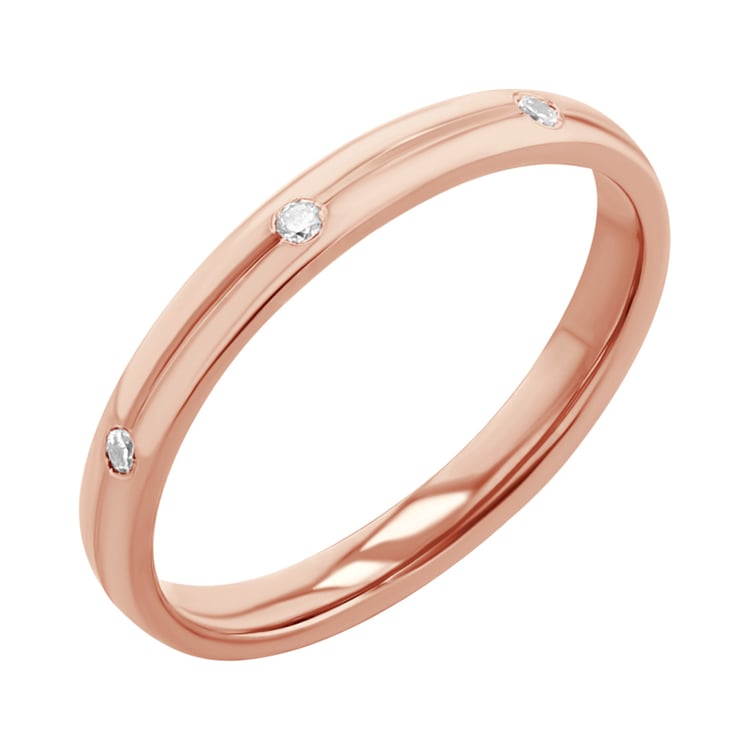 Zlaté snubní prsteny s diamanty Lavori 117963