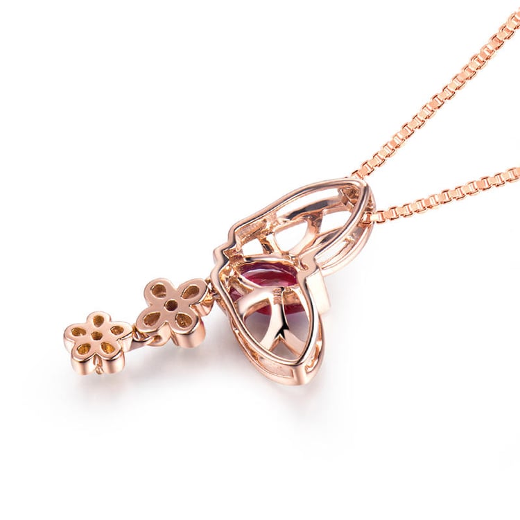 Rubínový náhrdelník s diamanty 18450