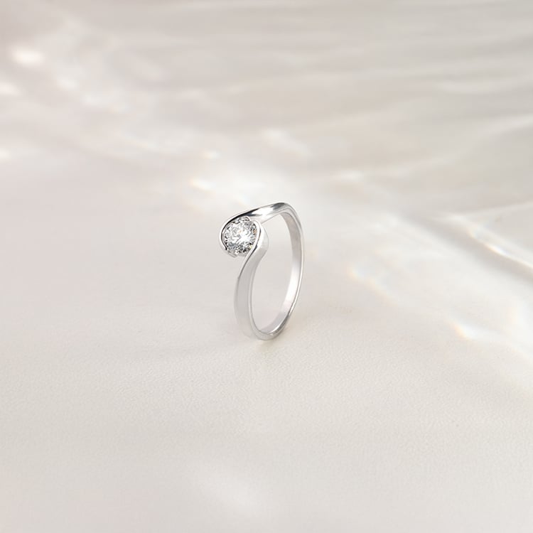 Zásnubní prsten s 0.50ct IGI certifikovaným lab-grown diamantem Yadu 147932