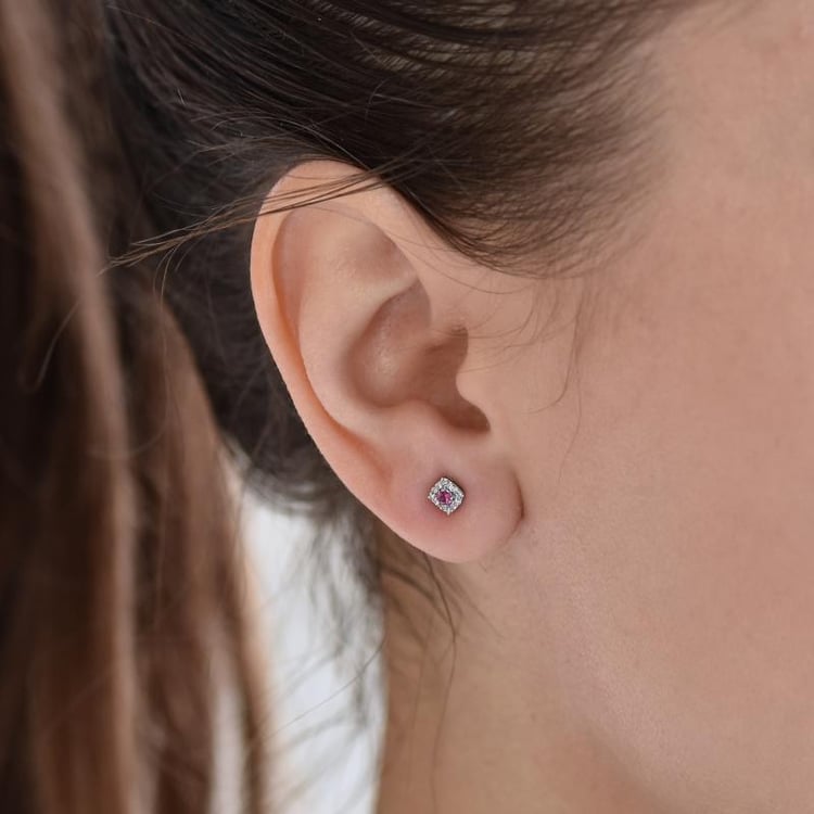 Safírové náušnice s diamanty Sukie 41774