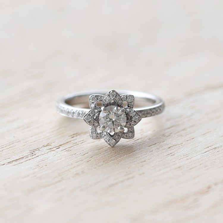 Prsten s květinou 74320