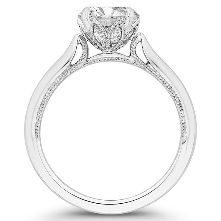 Zásnubní prsten s moissanitem a diamanty 66119