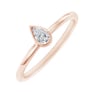 Minimalistický prsten s pear diamantem Nunez
