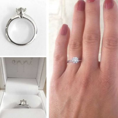 Zásnubní prsten s diamantem