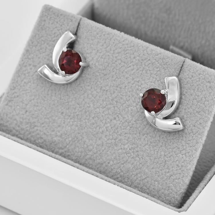 Náušnice s granáty 42998